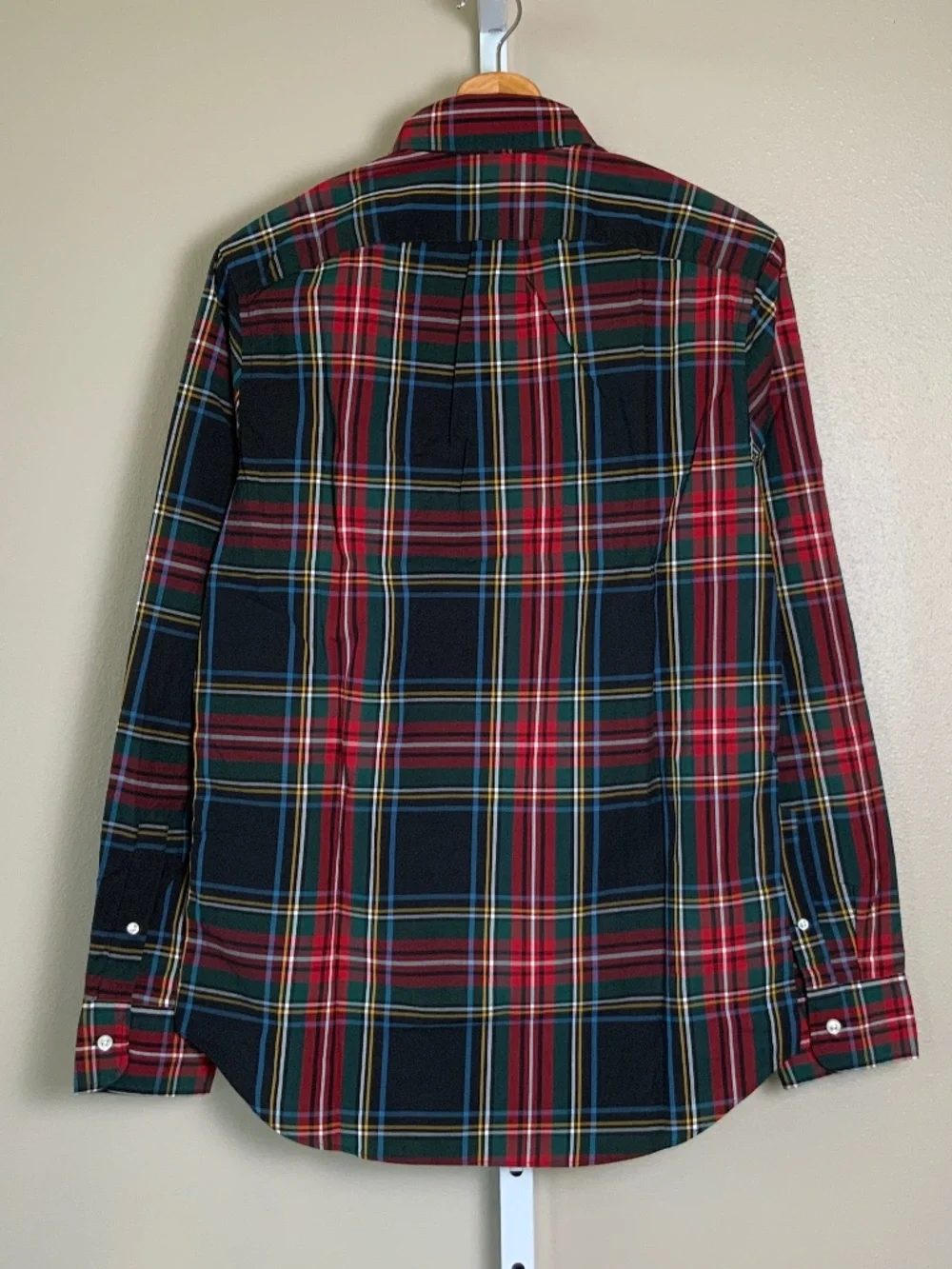 J. Crew Classic Stretch Secret Wash Stewart Tartan Organic Cotton Oxford Shirt